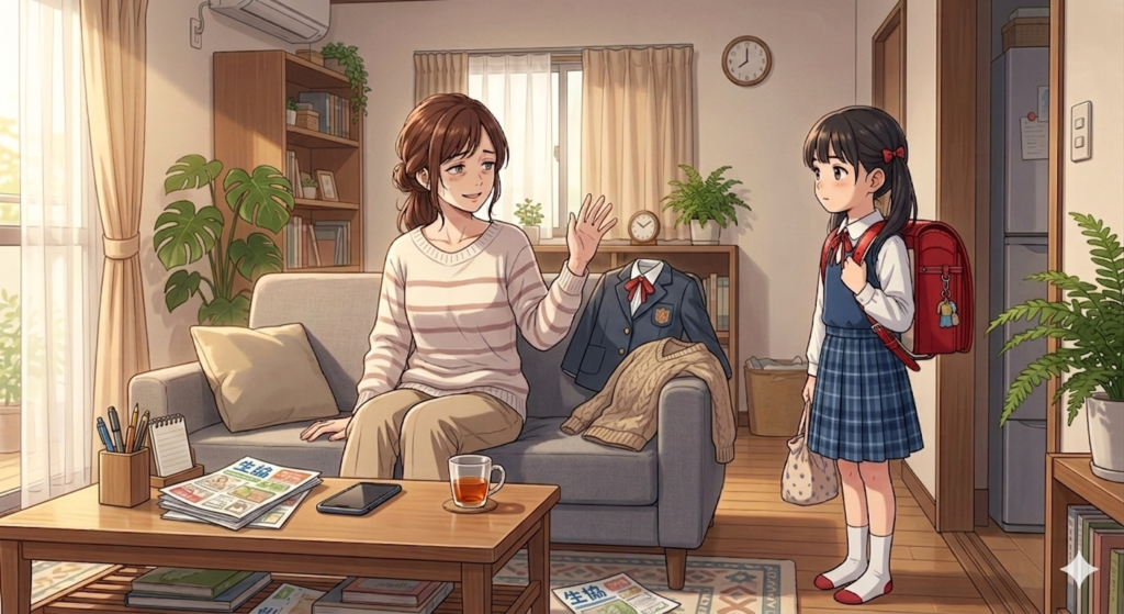 おかえり。娘の反応は…。